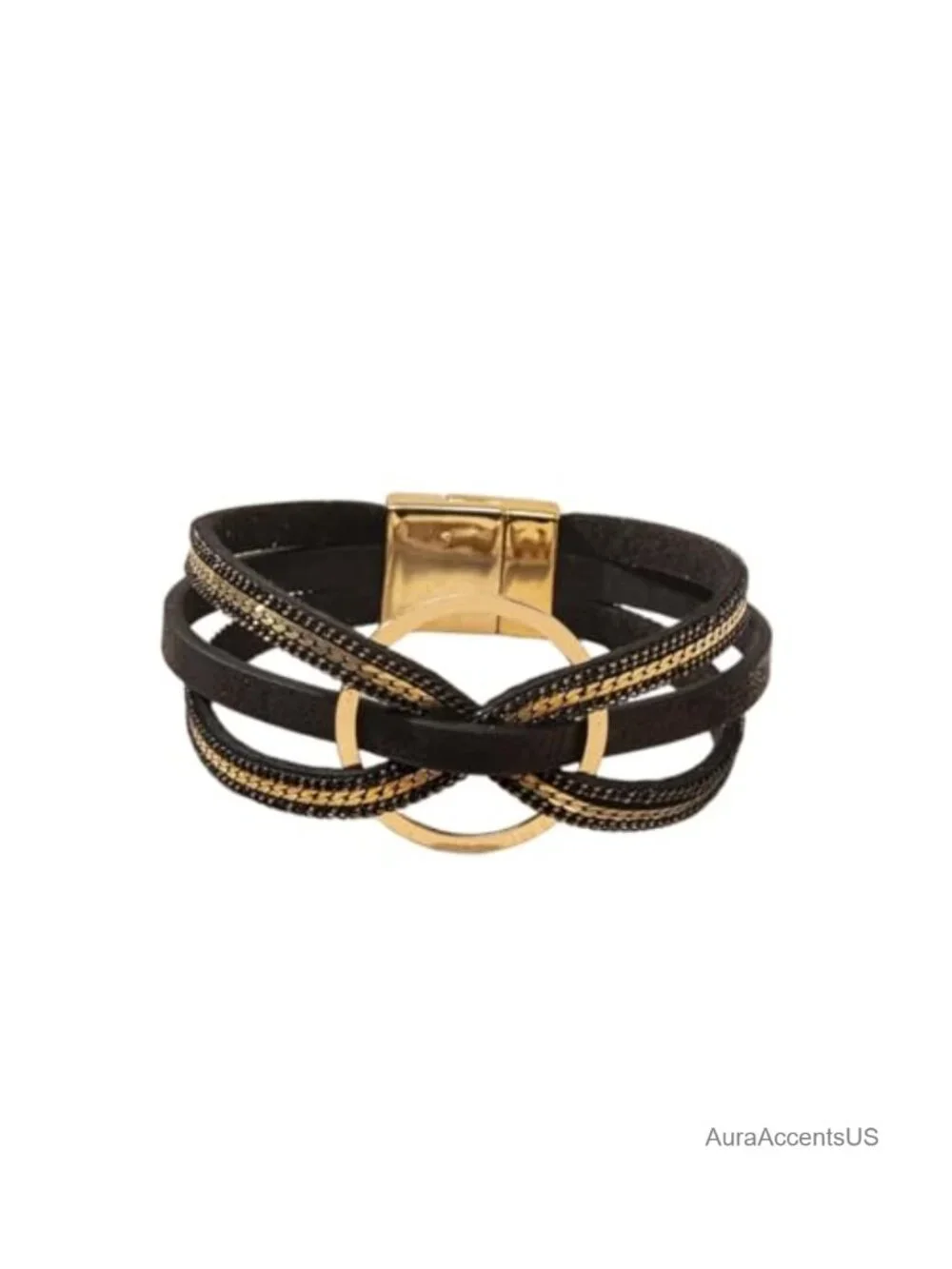 Bohemian Multi-Layer Wrap Leather Cuff Bracelet